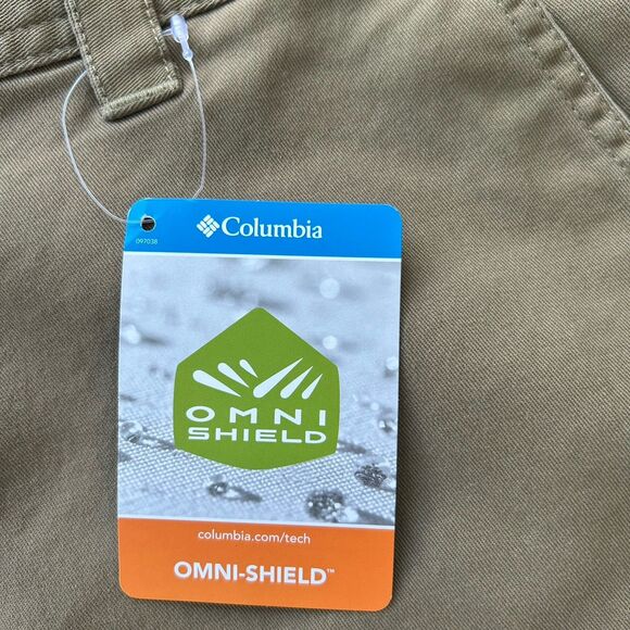Columbia Mens Water Resistant Shorts Size 40 x 10" NEW -Omni Shield - Picture 3 of 7